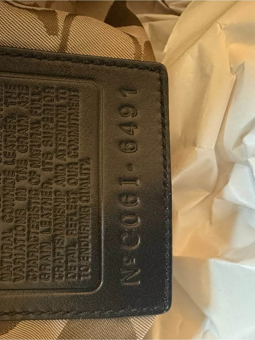 VINTAGE Coach Black Leather Hampton Tote - price reduced! - Picture 4 of 10